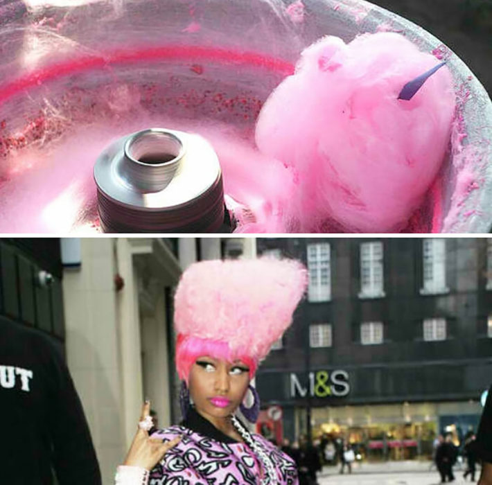 Nicky Minaj y algodón de azúcar