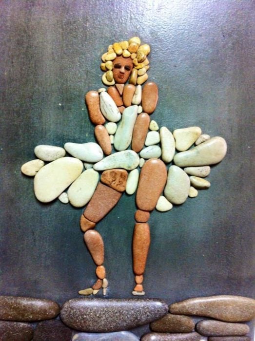 arte con piedras de playa