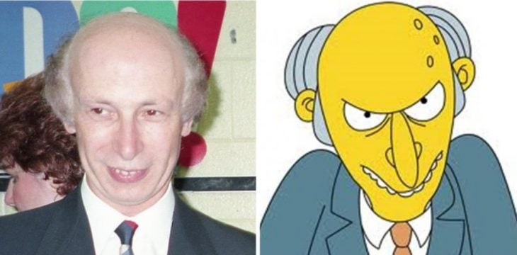 hombre y señor burns