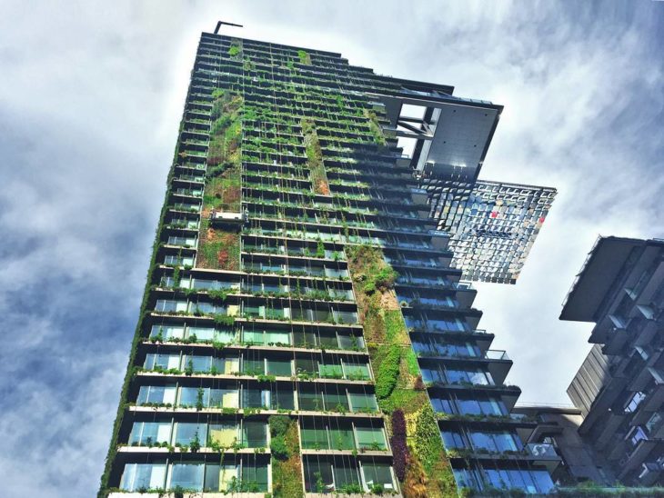 edificio con naturaleza en Taiwan 