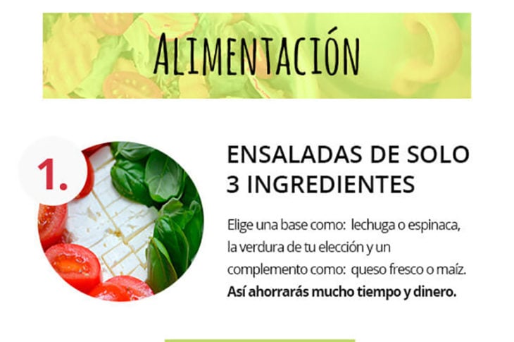 infografía sobre alimentación saludable parte 1