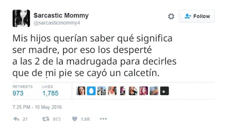 tuit gracioso sobre lo que es ser mamá