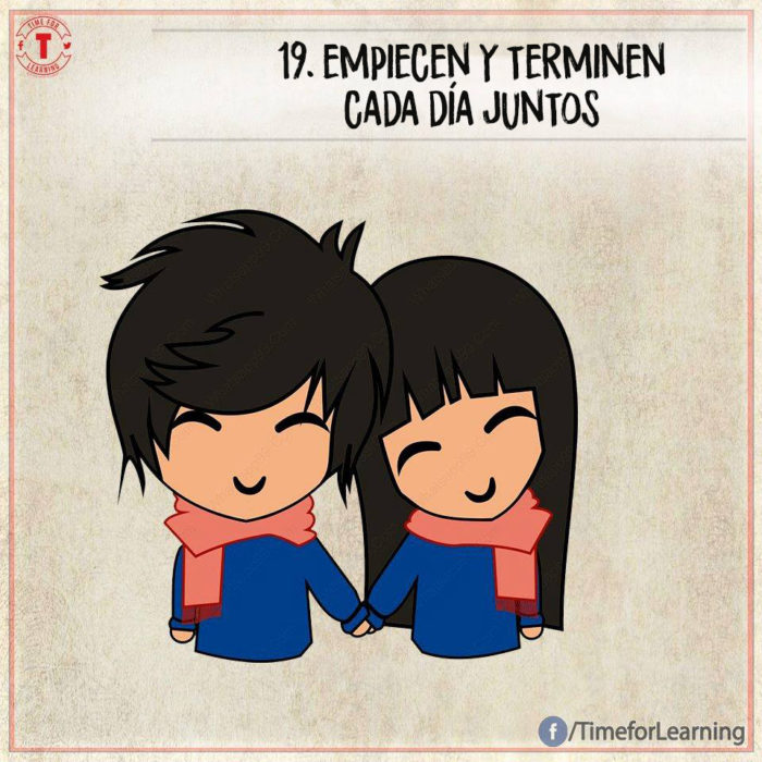 Ilustración amor - empiecen y termine el día juntos 