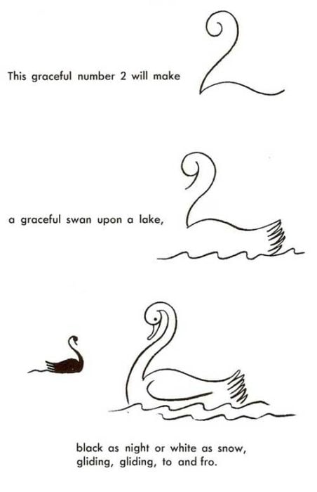 20 plantillas para dibujar cisne