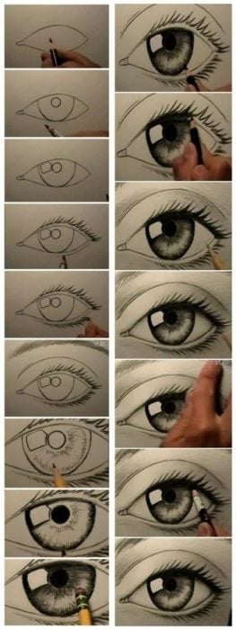 20 plantillas para dibujar ojos