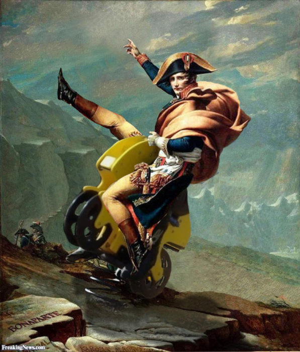 Napoleon en motocicleta