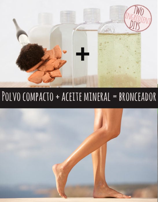 polvo y aceite mineral