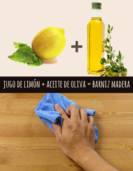 limón y aceite de oliva