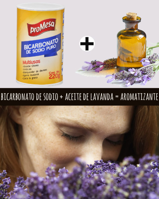 bicarbonato y aceite de lavanda