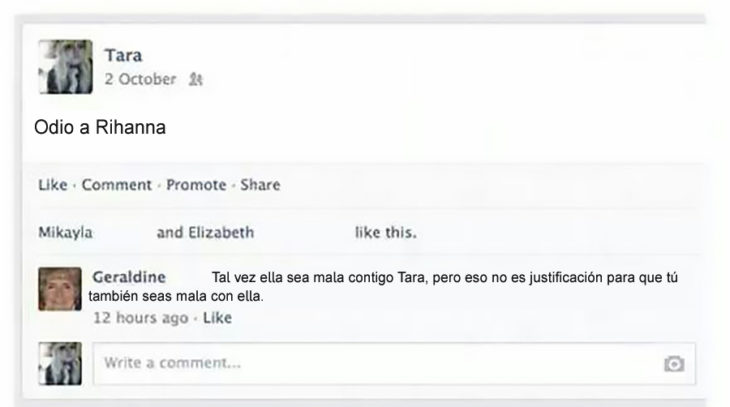 Gente mayor en Facebook - odio a rihanna