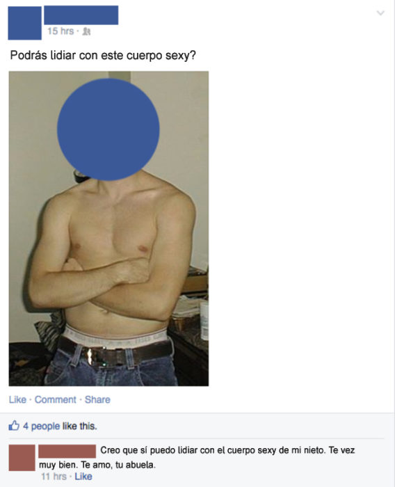 Gente mayor en Facebook - nieto sexy