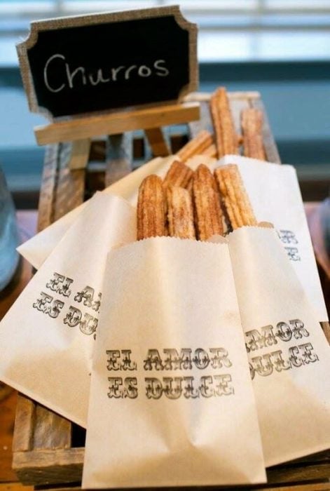 Churros para las bodas