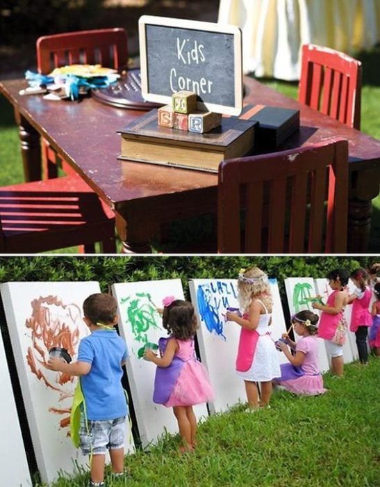 Area de niños para las bodas