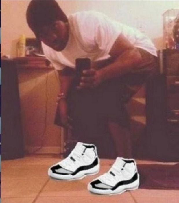 Photoshop - hombre con sus zapatos de marca