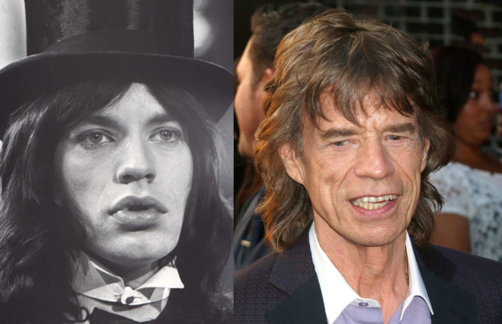 Mick Jagger antes y después