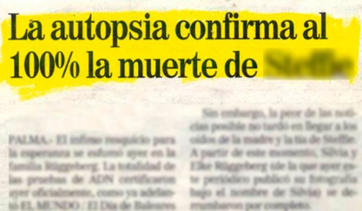 LA AUTOPSIA CONFIRMA LA MUERTE 100%