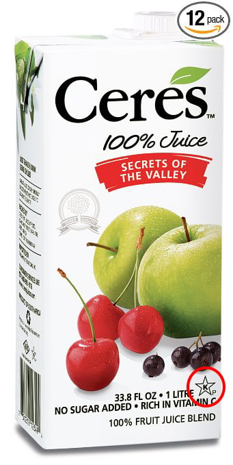 empaque de jugo de manzana