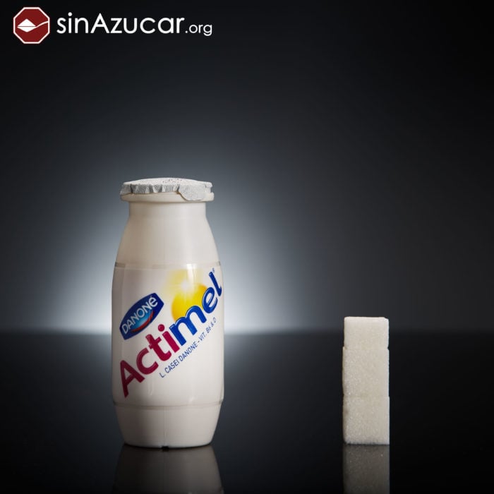 Cuanto azúcar contiene actimel