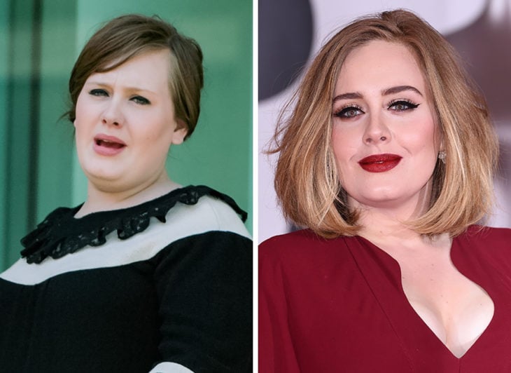 adele antes y ahora