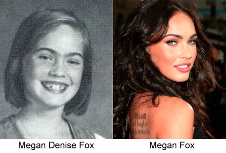 antes y después de megan fox