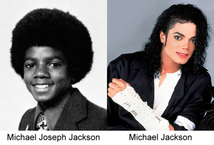 antes y después de michael jackson