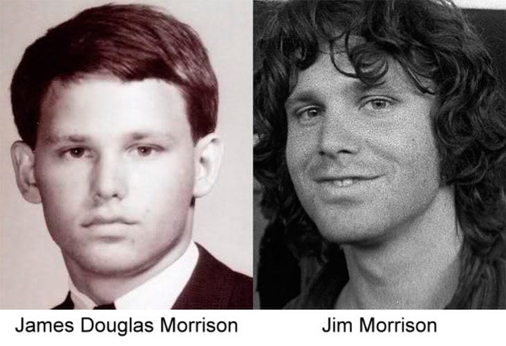 antes y después de jim morrison