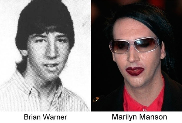 antes y después de marilyn manson