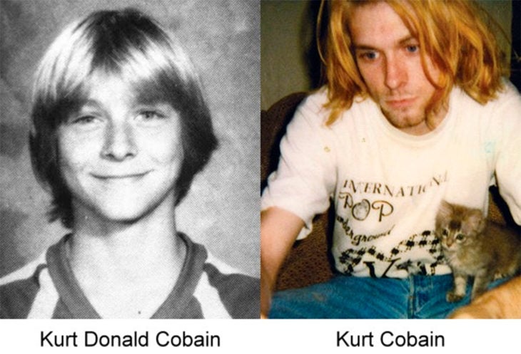 antes y después de kurt cobain