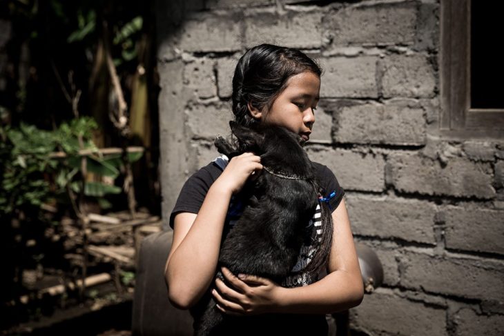 historia de la niña que cuida perros abandonados