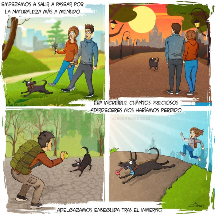 así que comenzaron a pasear más seguido