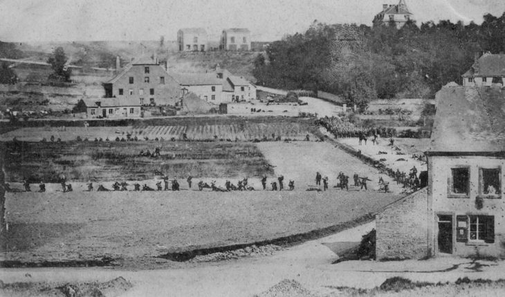 Primera fotografía de una batalla en curso