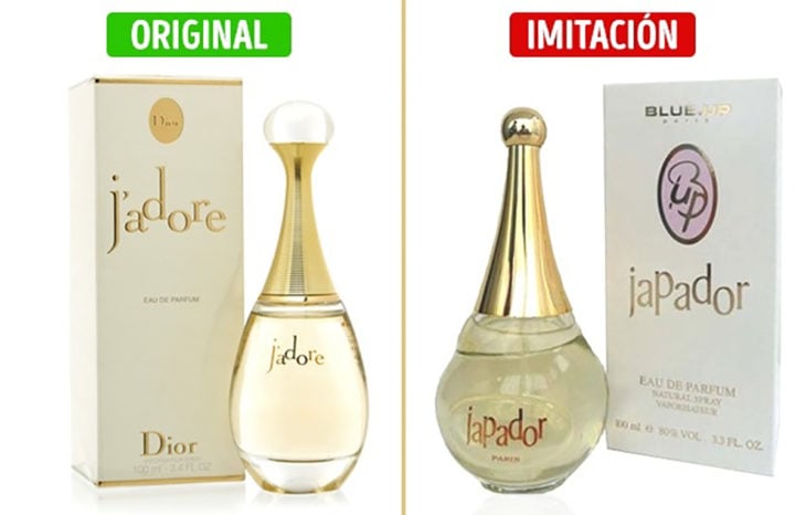 perfume jador original e mitación