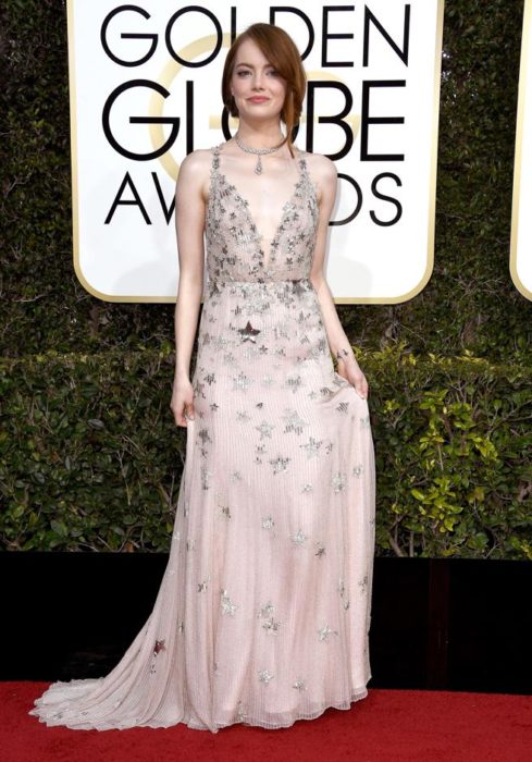 emma stone en los globos de oro