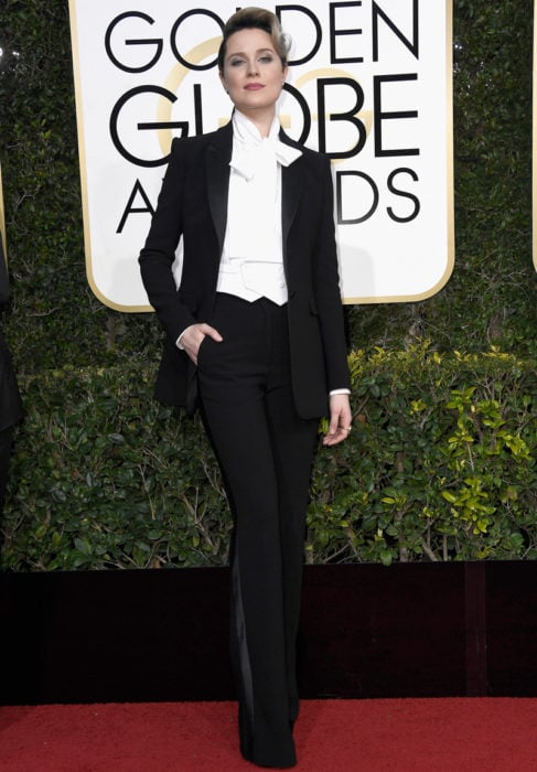 Evan Rachel Wood en los globos de oro 2017