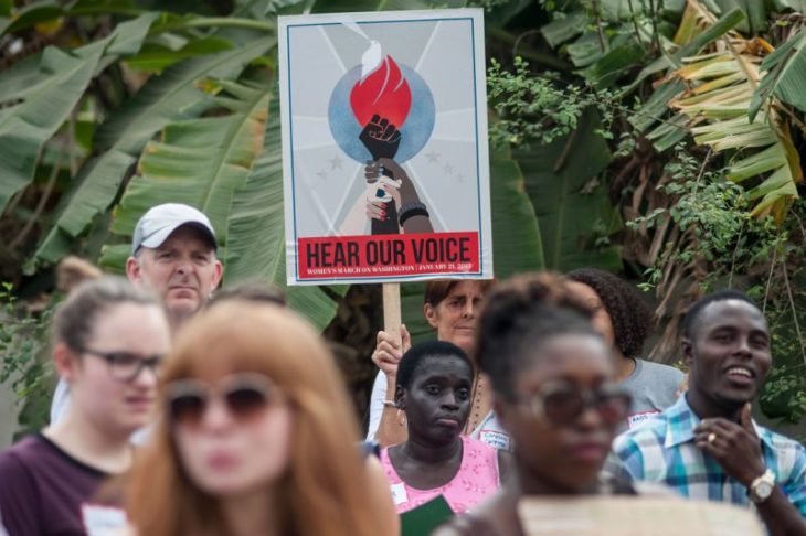 protesta de las mujeres en ghana