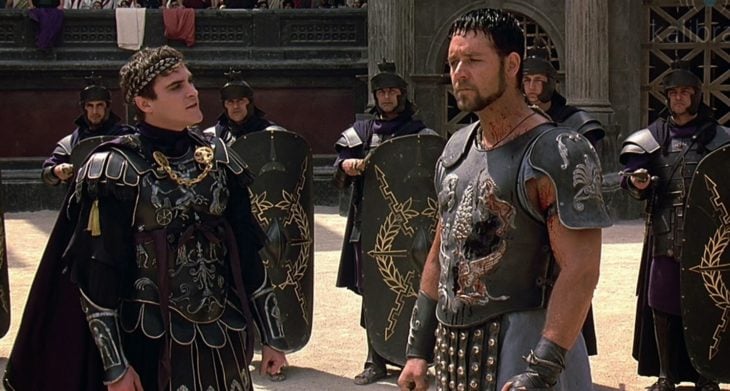 escena de la película gladiator en el año 2000