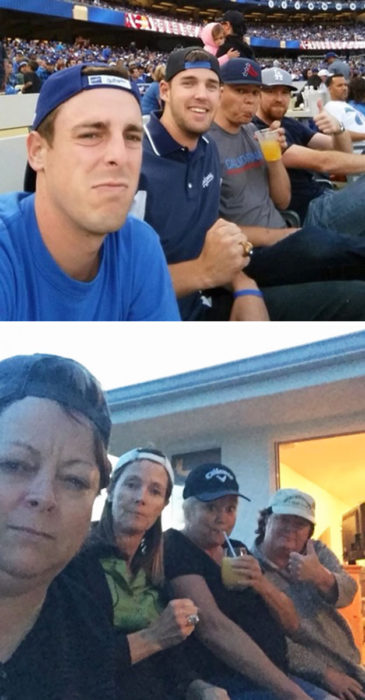 mamás copiaron una selfie de sus hijos