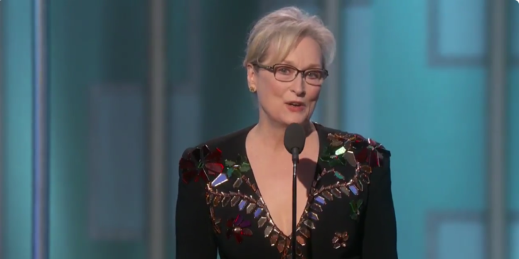 meryl streep golden globes 2017