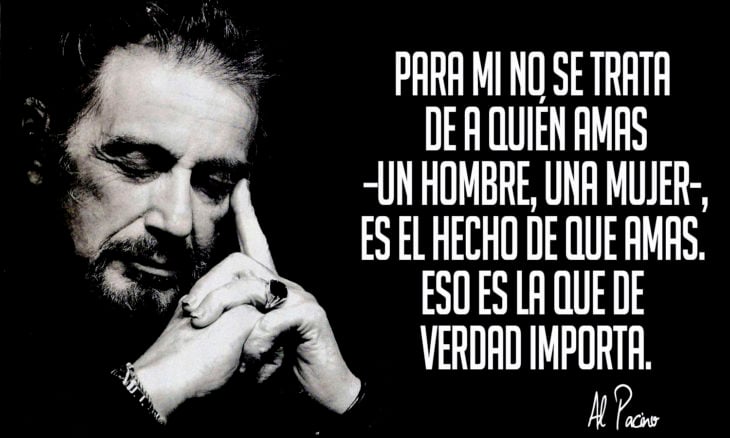 frase de al pacino sobre el amor