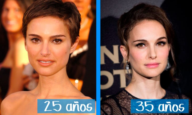 natalie portman en su juventud y ahora