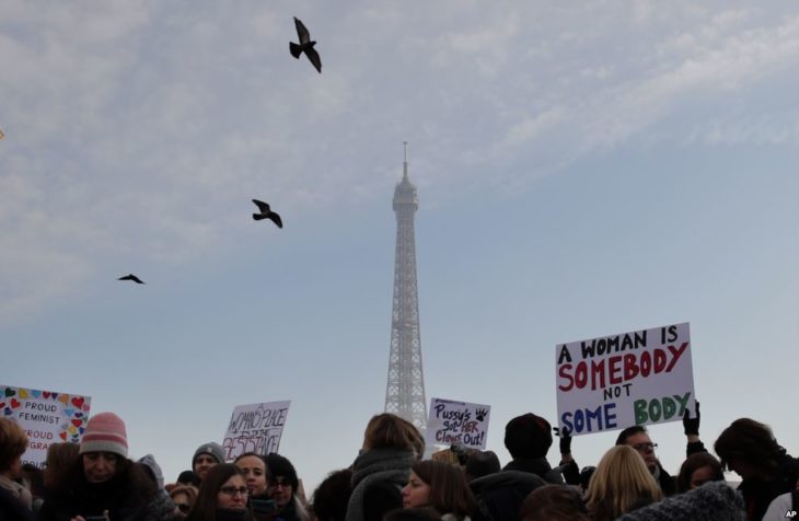 marcha de las mujeres en francia