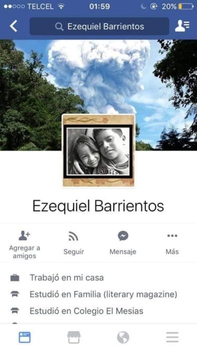 perfil de un niño en facebook