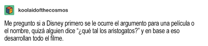 pregunta sobre cómo ponen los títulos de las películas disney