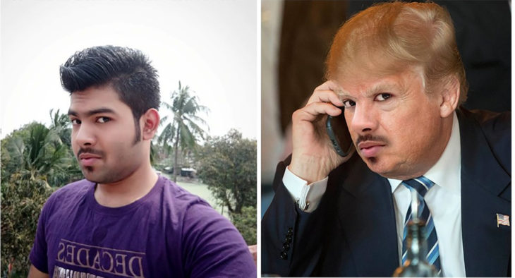 chico editado como donald trump