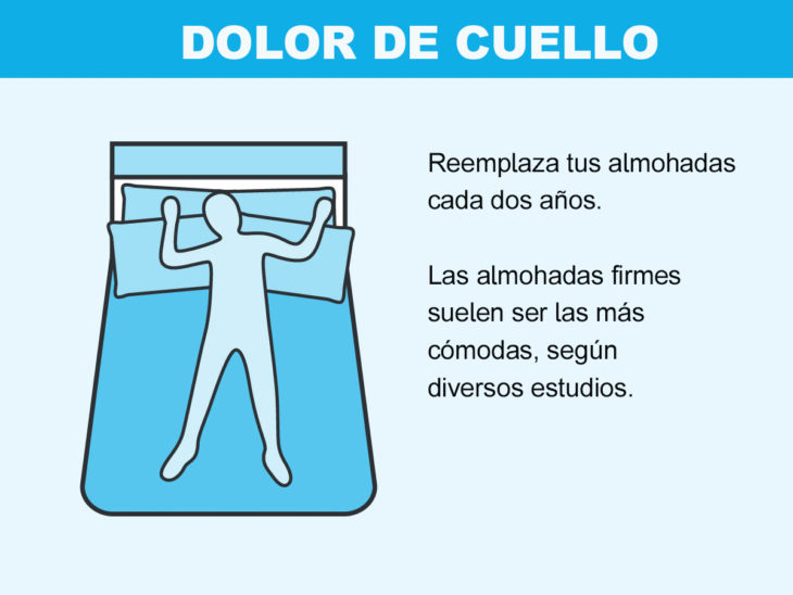 Cómo solucionar problemas en la cama -dolor cuello 