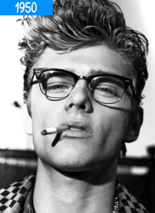 james dean con lentes