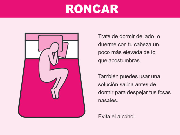 Cómo solucionar problemas en la cama - roncar 