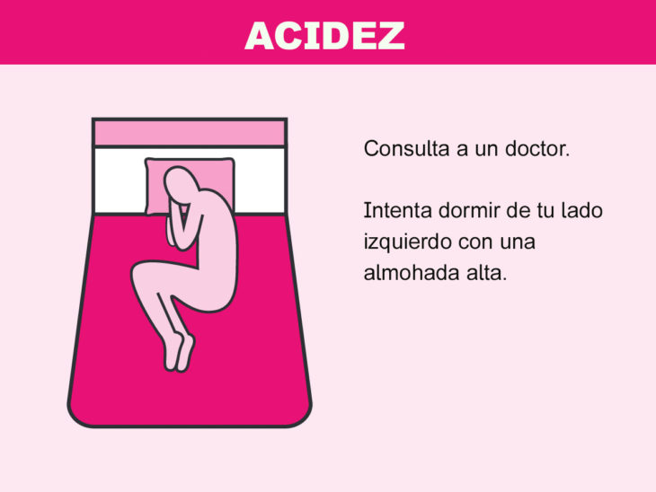 Cómo solucionar problemas en la cama - acidez