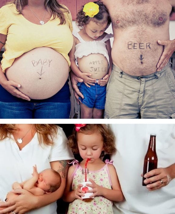 Antes y después embarazo