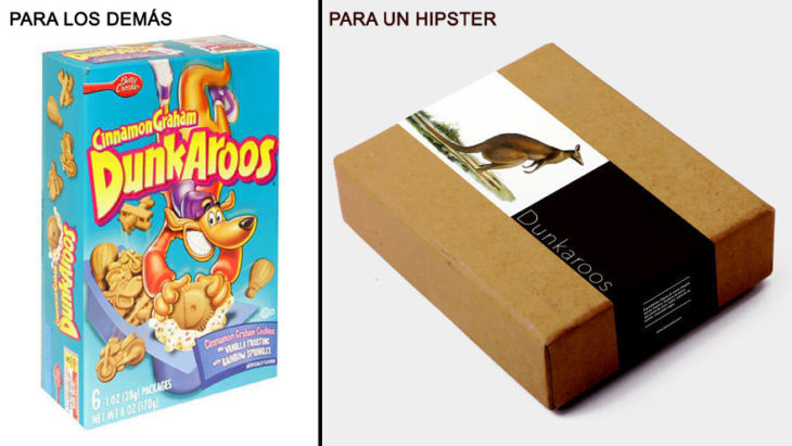 Comida reenvasada hipster galletas dunkaroos